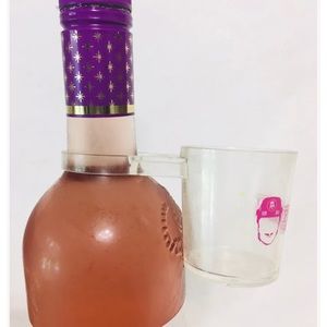 Rare HANGING PINK WHITNEY SHOT GLASS Made In USA 2oz Plastic